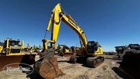 Used Komatsu Excavator in yard